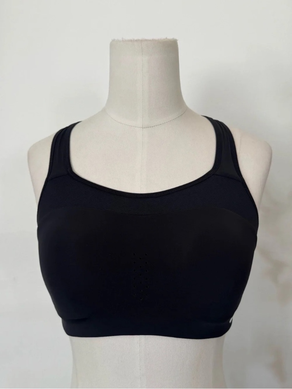 Nike Alpha High Support Sports Bra Black Adjustable Racerback Dri-FIT Size Small - Picture 2 of 6